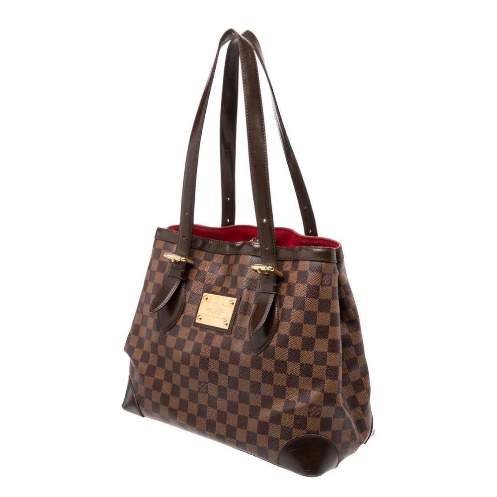 Louis Vuitton Brown Checkered Damier Ebene Hamstead MM Medium w/dust bag